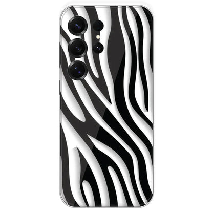 Zebra Print - Printed Silicone Case For Samsung Galaxy S25 Ultra