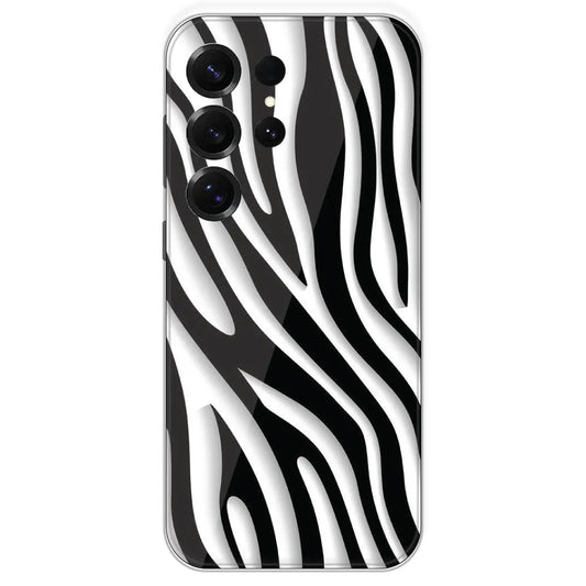 Zebra Print - Printed Silicone Case For Samsung Galaxy S25 Ultra