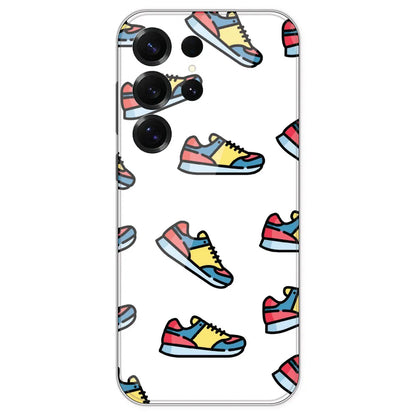 Sneakers - Clear Printed Silicone Case For Samsung Galaxy S25 Ultra