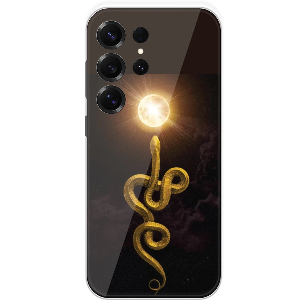 Golden Serpent - Printed Silicone Case For Samsung Galaxy S25 Ultra