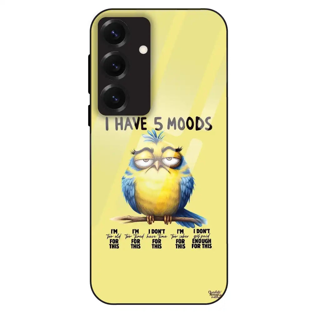 5 Moods Owl - Glass Case For Samsung Galaxy S25