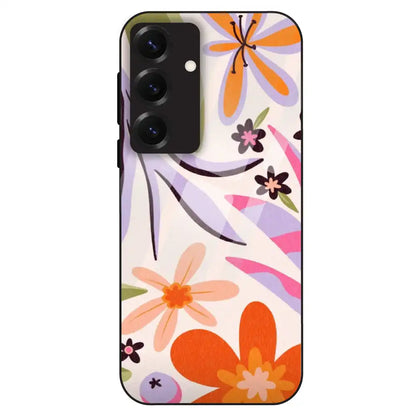 Floral Bliss Aesthetic - Glass Case For Samsung Galaxy S25