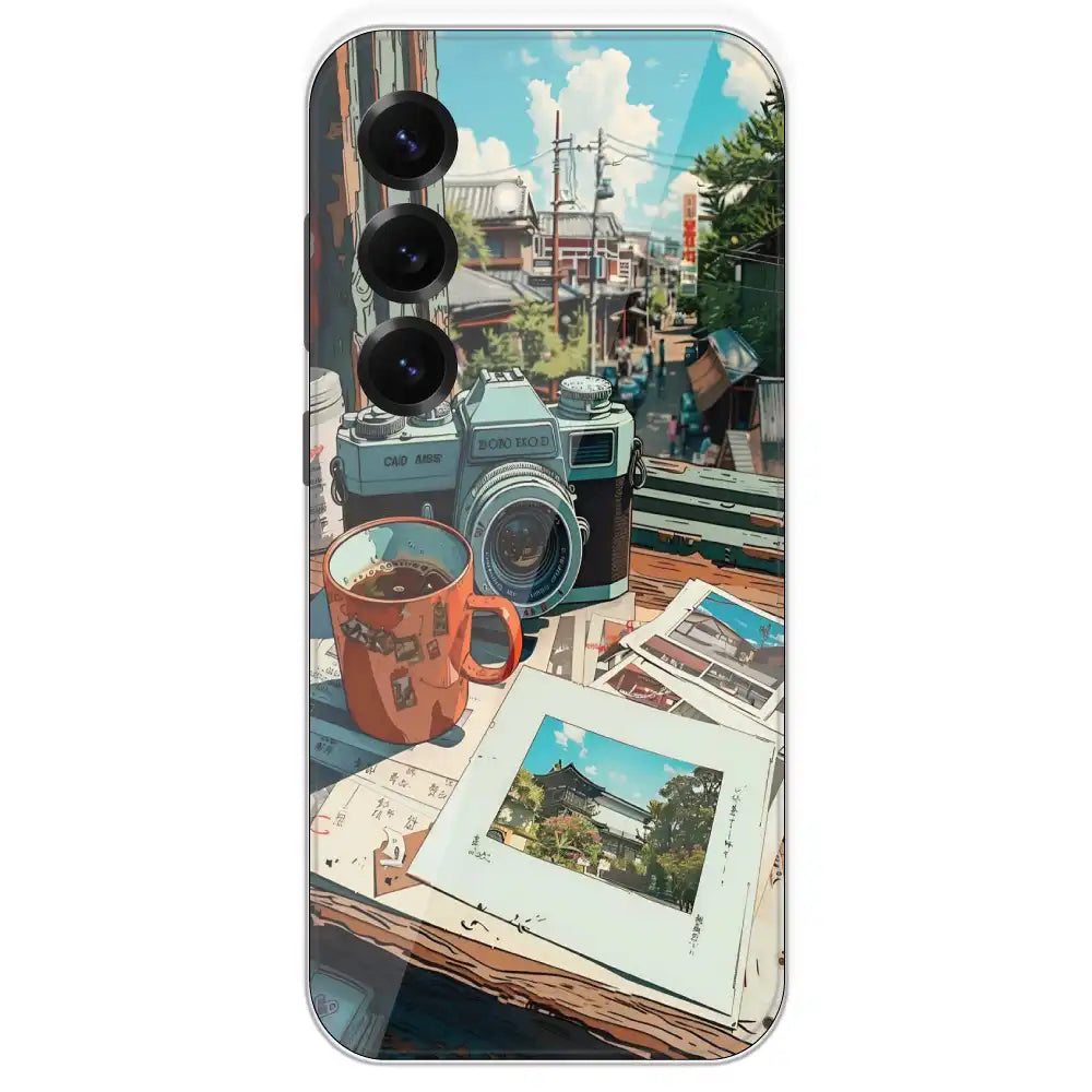 Vintage Camera Travel Vibes - Printed Silicone Case For Samsung Galaxy S25