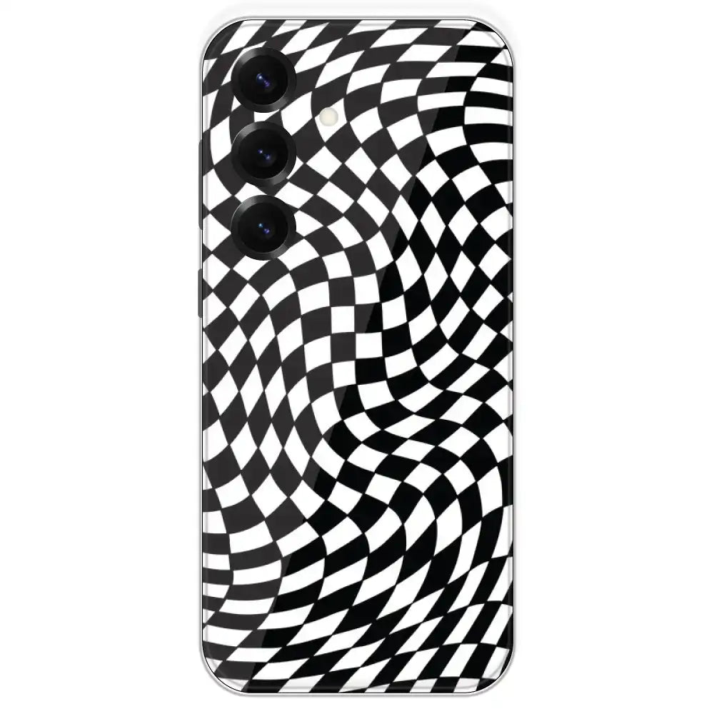 Checks - Printed Silicone Case For Samsung Galaxy S25
