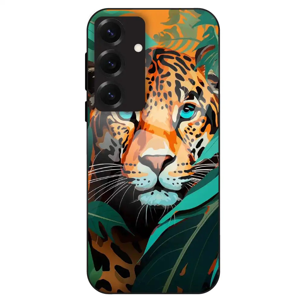 Leopard Jungle Art - Glass Case For Samsung Galaxy S25