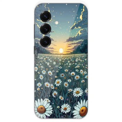 Daisy Sunset - Printed Silicone Case For Samsung Galaxy S25