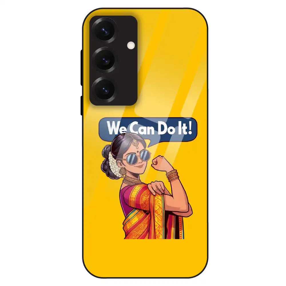 Empowered Woman Art - Glass Case For Samsung Galaxy S25