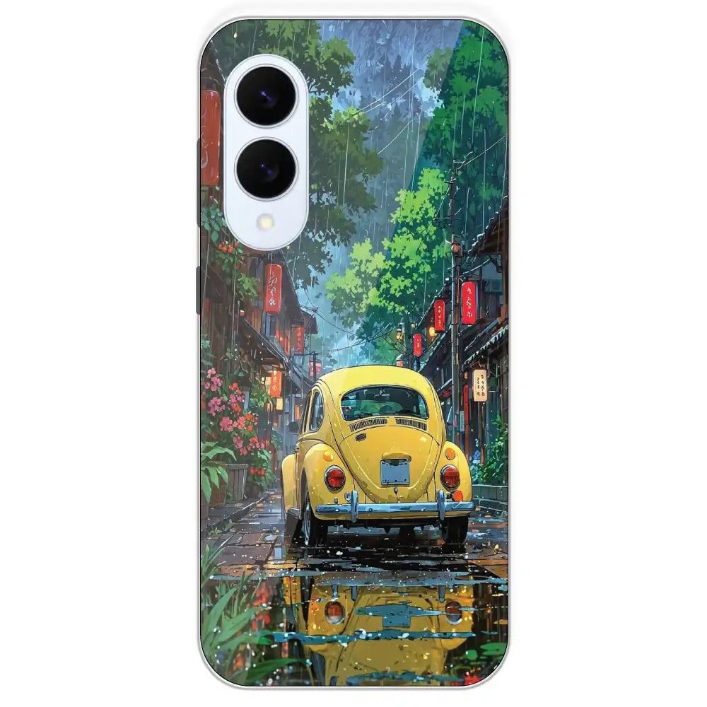 Yellow Bettle - Printed Silicone Case For Samsung Galaxy S25 Edge