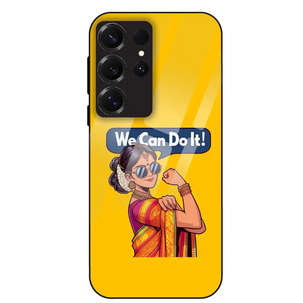 Empowered Woman Art - Glass Case For Samsung Galaxy S25 Ultra