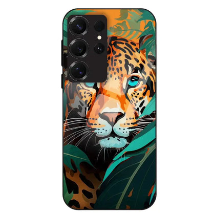 Leopard Jungle Art - Glass Case For Samsung Galaxy S25 Ultra