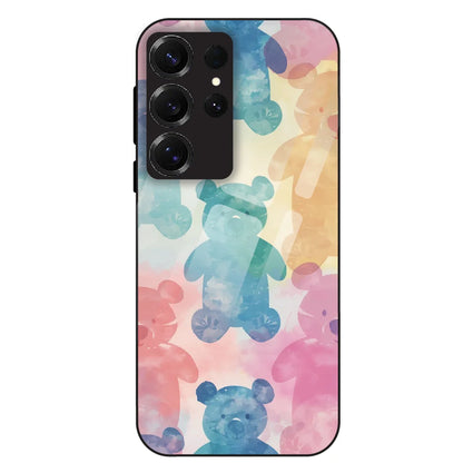Pastel Teddy Dream - Glass Case For Samsung Galaxy S25 Ultra