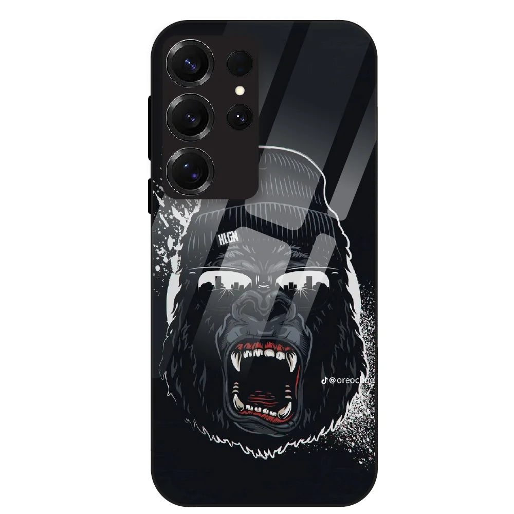 Savage Gorilla Street - Glass Case For Samsung Galaxy S25 Ultra