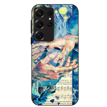 Cosmic Touch - Glass Case For Samsung Galaxy S25 Ultra