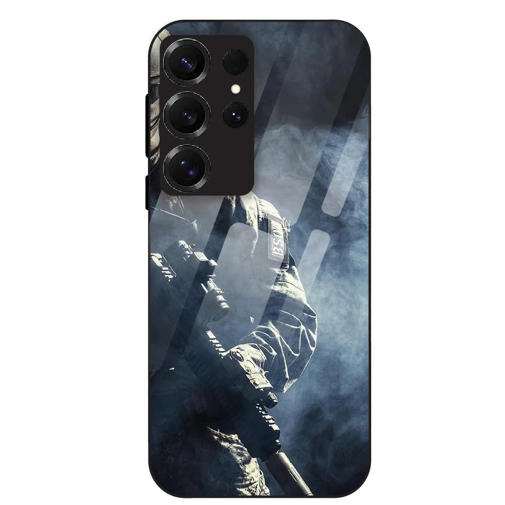Tactical Soldier - Glass Case For Samsung Galaxy S25 Ultra