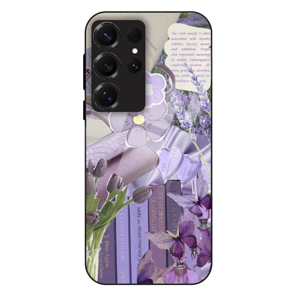 Purple Aesthetic - Glass Case For Samsung Galaxy S25 Ultra