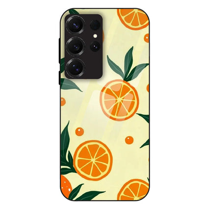 Citrus Orange Fresh - Glass Case For Samsung Galaxy S25 Ultra