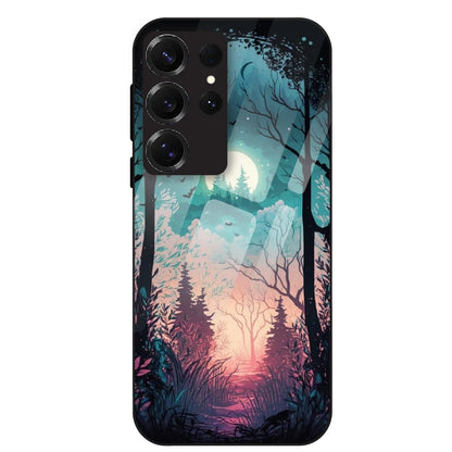 Moonlit Forest - Glass Case For Samsung Galaxy S25 Ultra