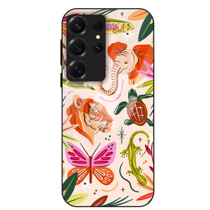 Wild Jungle Creatures - Glass Case For Samsung Galaxy S25 Ultra