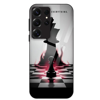 Chess Power Shadow - Glass Case For Samsung Galaxy S25 Ultra