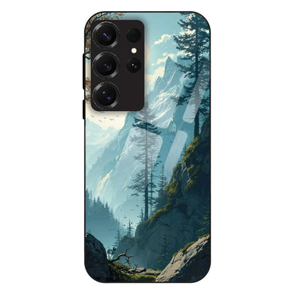 Mountain Landscape - Glass Case For Samsung Galaxy S25 Ultra