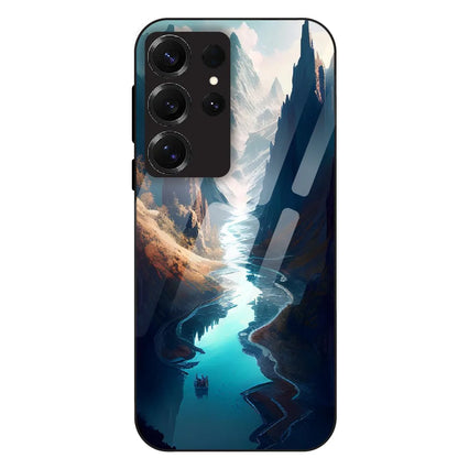 Mystic Valley River - Glass Case For Samsung Galaxy S25 Ultra