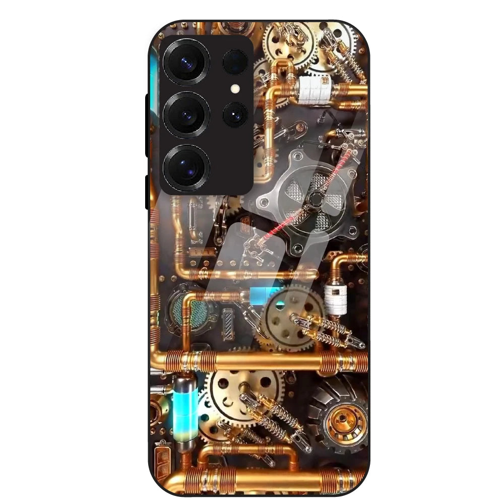 Steampunk Gear - Glass Case For Samsung Galaxy S25 Ultra