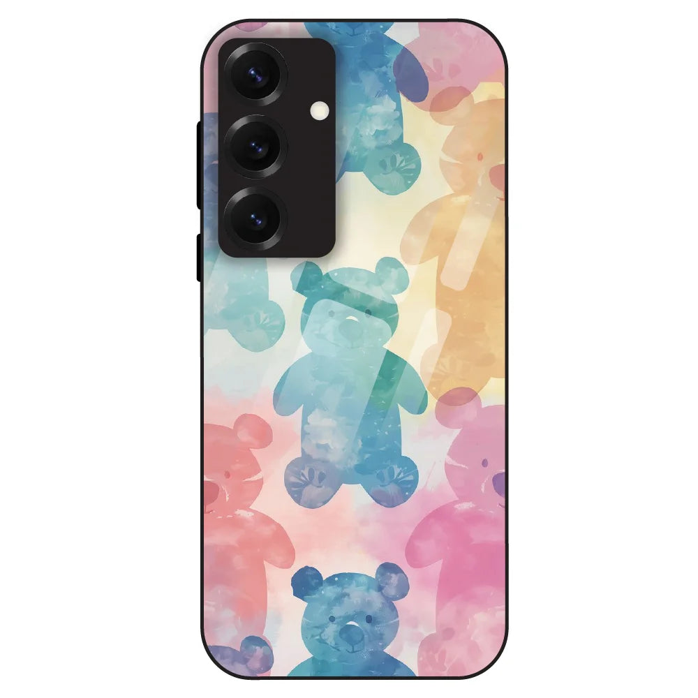 Pastel Teddy Dream - Glass Case For Samsung Galaxy S25
