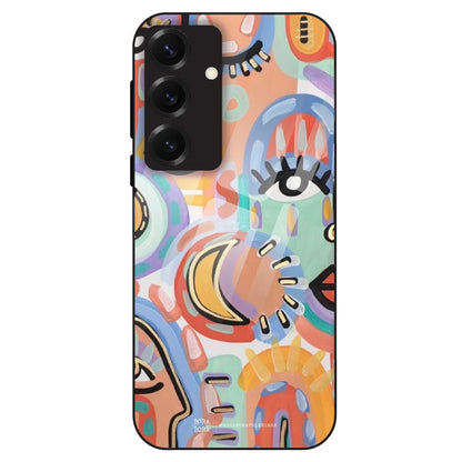 Abstract Pop Art - Glass Case For Samsung Galaxy S25