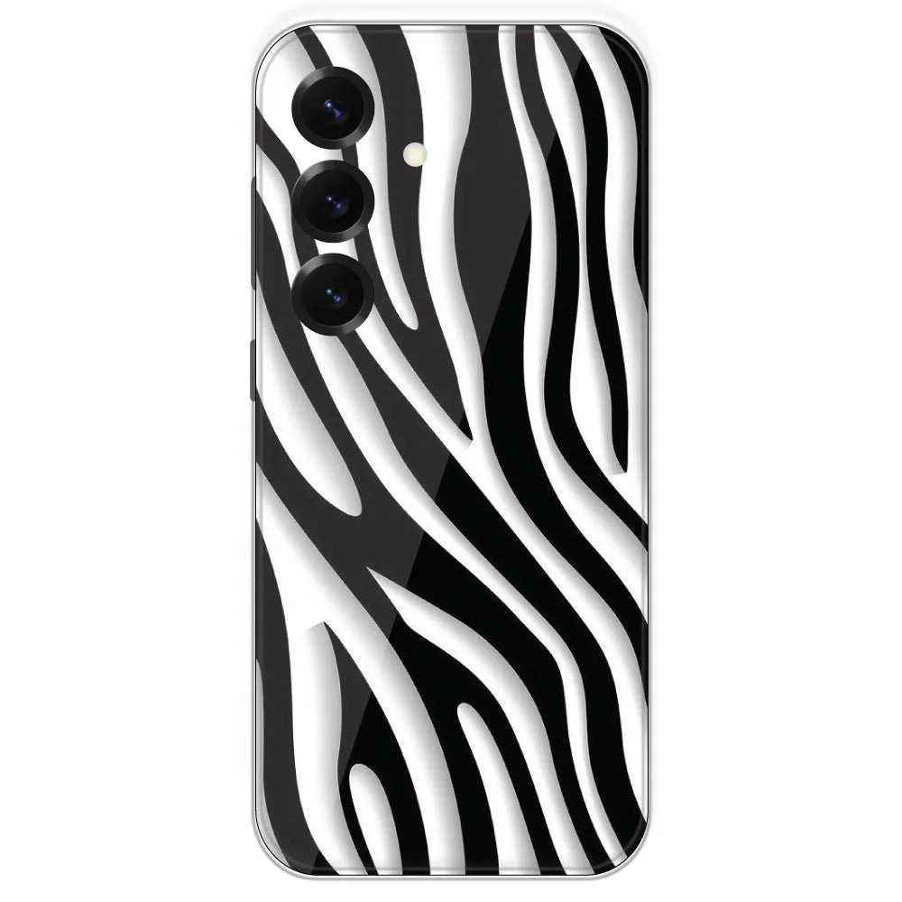 Zebra Print - Printed Silicone Case For Samsung Galaxy S25