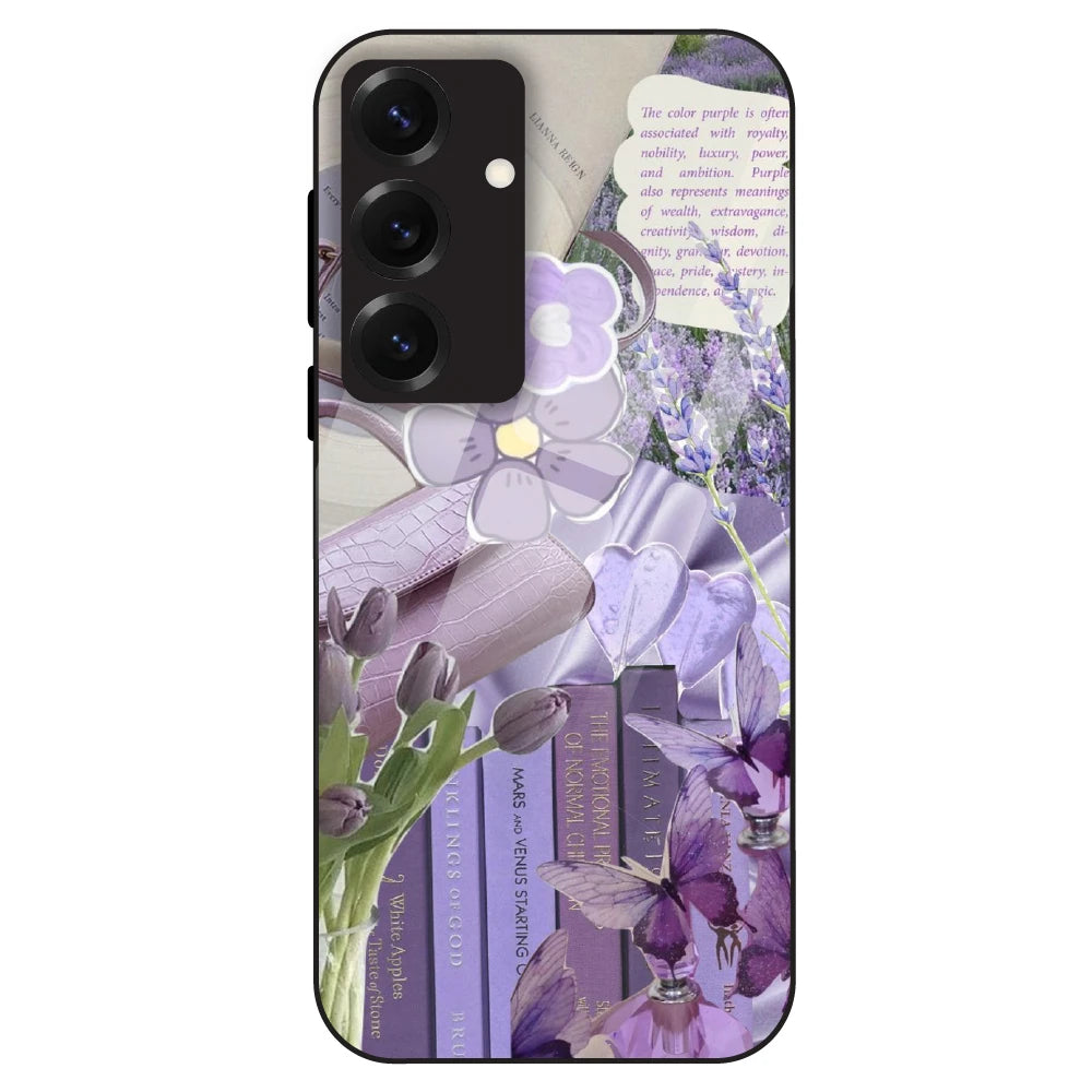 Purple Aesthetic - Glass Case For Samsung Galaxy S25