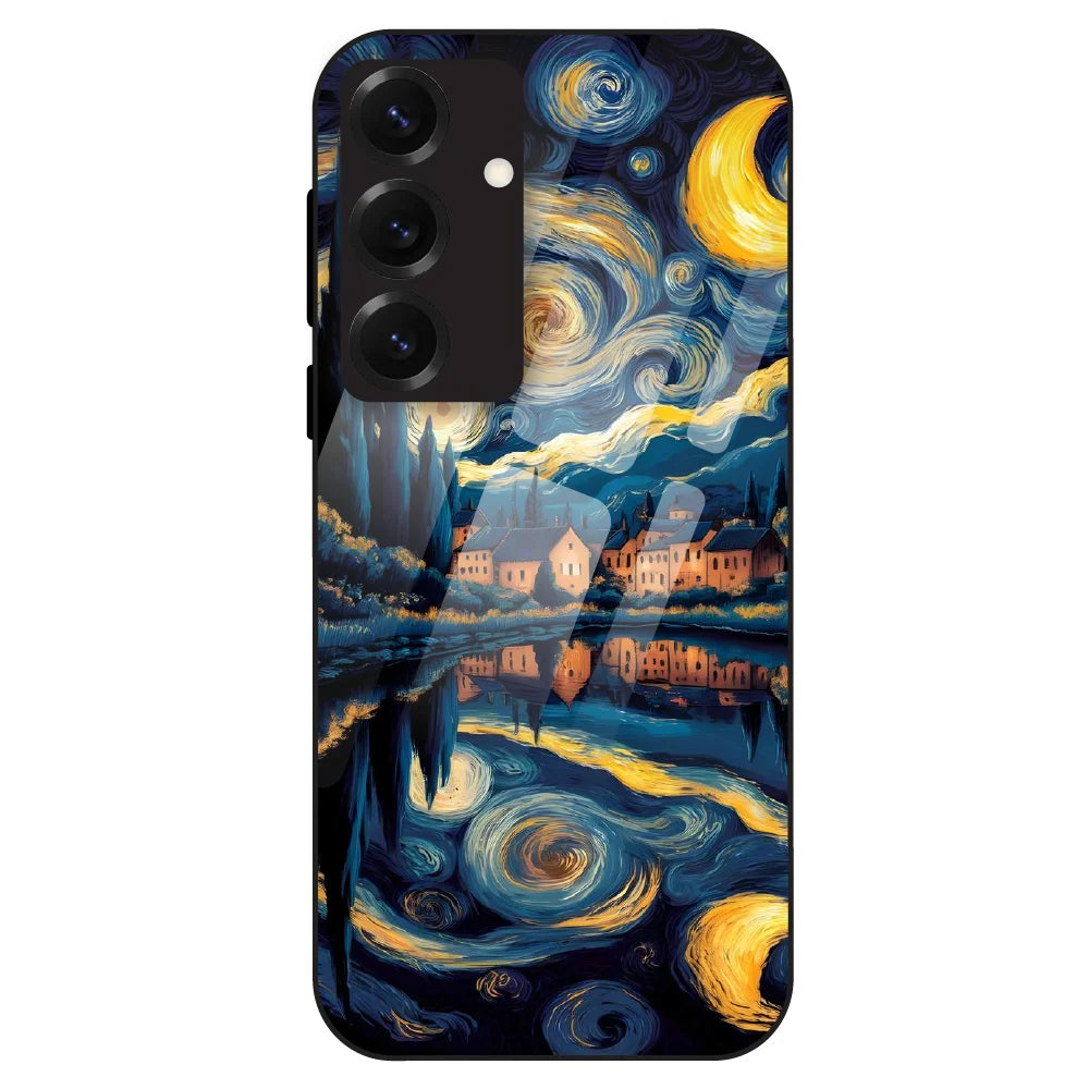 Starry Night Dreamscape - Glass Case For Samsung Galaxy S25