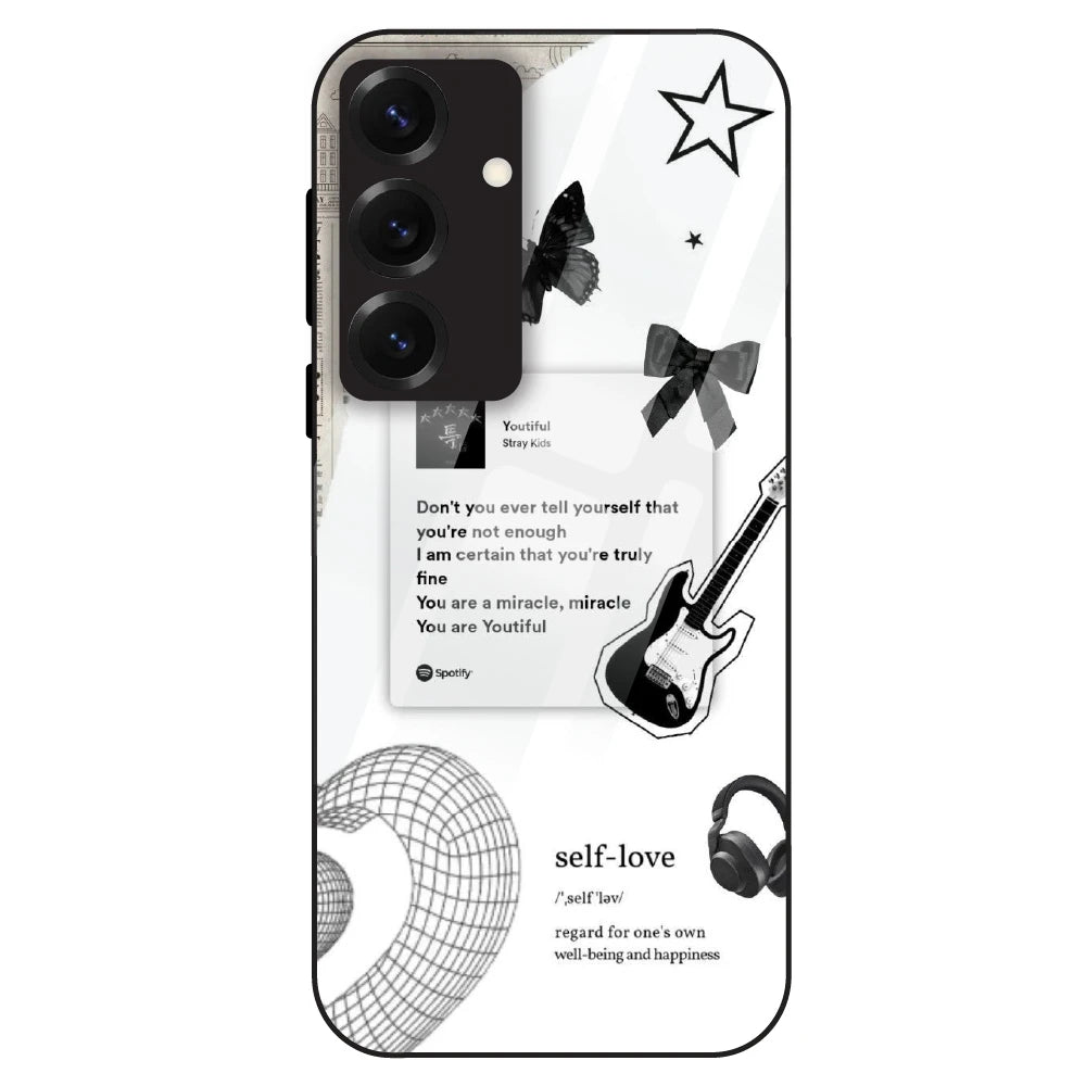 Monochrome Self-Love - Glass Case For Samsung Galaxy S25