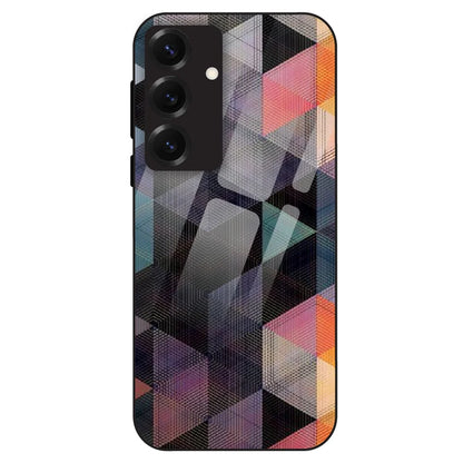 Geometric Prism Grid - Glass Case For Samsung Models