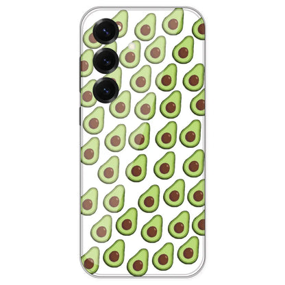 Avocado - Clear Printed Silicone Case For Samsung Galaxy S25