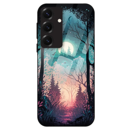Moonlit Forest - Glass Case For Samsung Galaxy S25