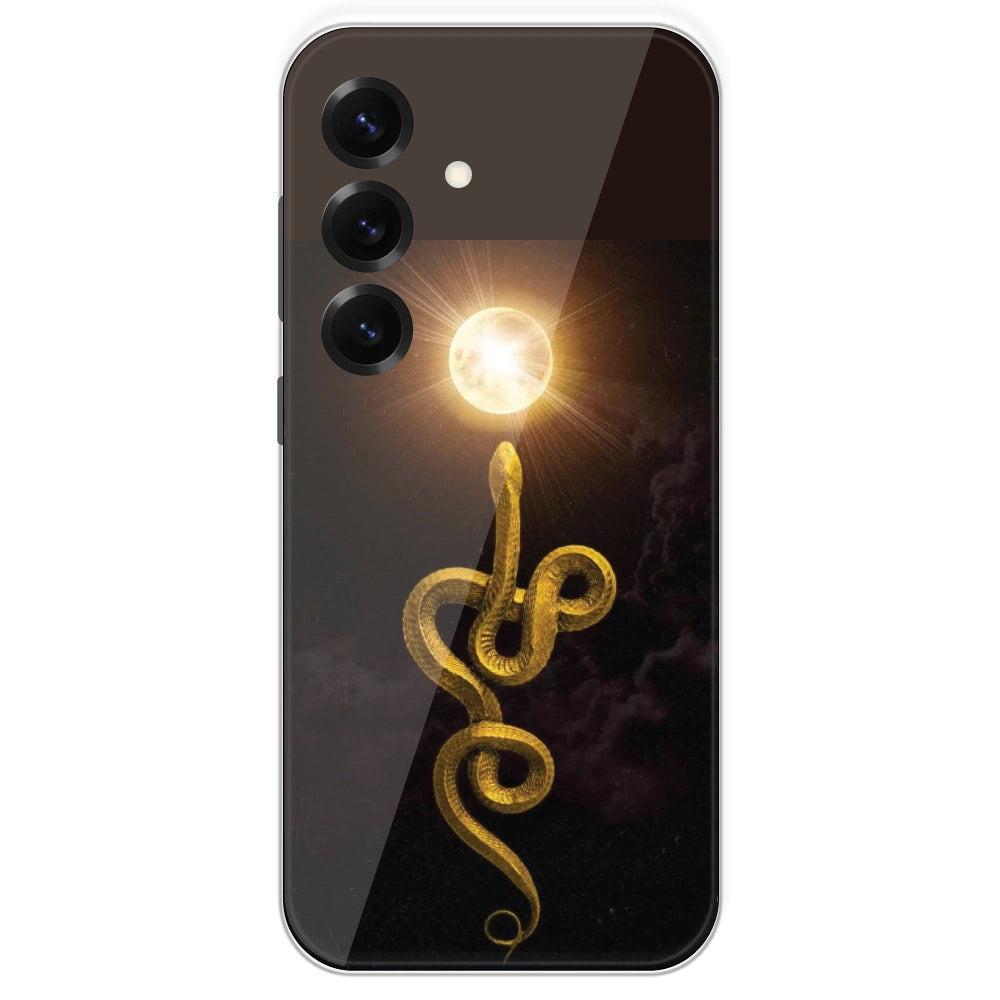 Golden Serpent - Printed Silicone Case For Samsung Galaxy S25