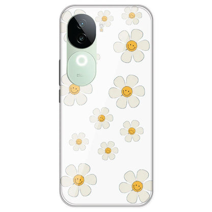 Smile Flowers - Clear Printed Silicone Case For IQOO Z9S