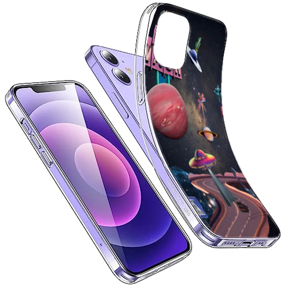 Cosmic Aesthetic - Printed Silicone Case For Apple iPhone Infographic