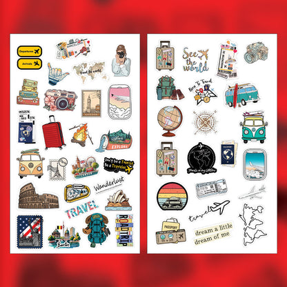 Travel Sticker Bundle – 42 Waterproof Aesthetic Stickers