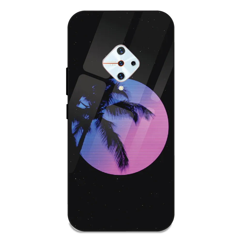 Night Terror Synthwave - Glass Case For Vivo S1 Pro