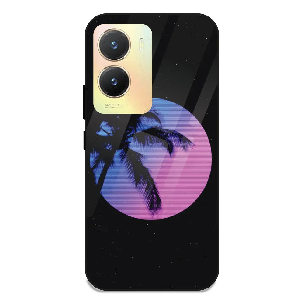 Night Terror Synthwave - Glass Case For Vivo T2X