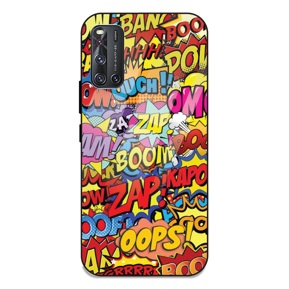 Comic Pop Art - Glass Case For Vivo V19