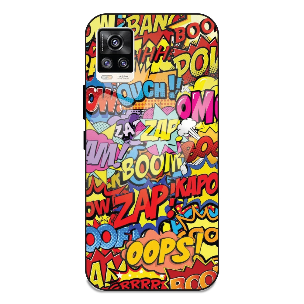 Comic Pop Art - Glass Case For Vivo V20