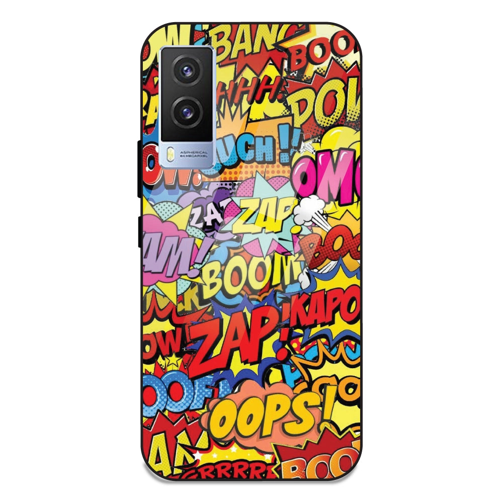 Comic Pop Art - Glass Case For Vivo V21E 5G