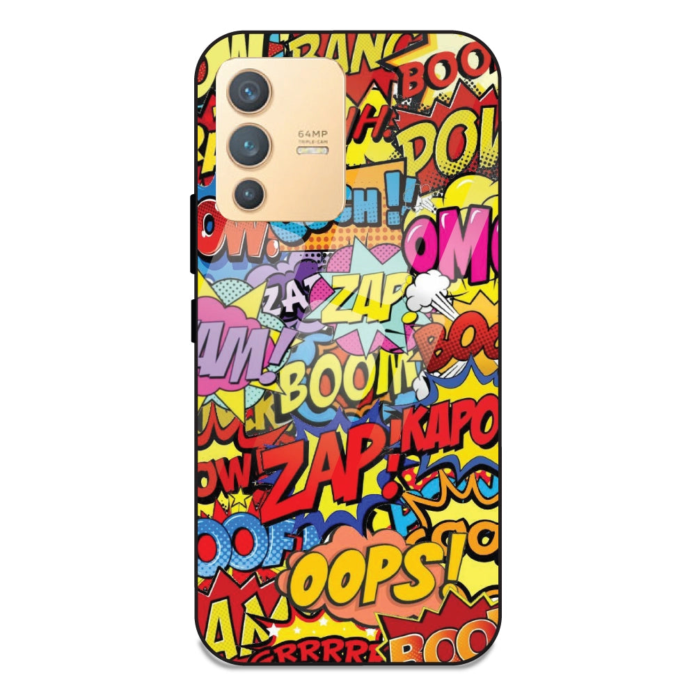 Comic Pop Art - Glass Case For Vivo V23 5G