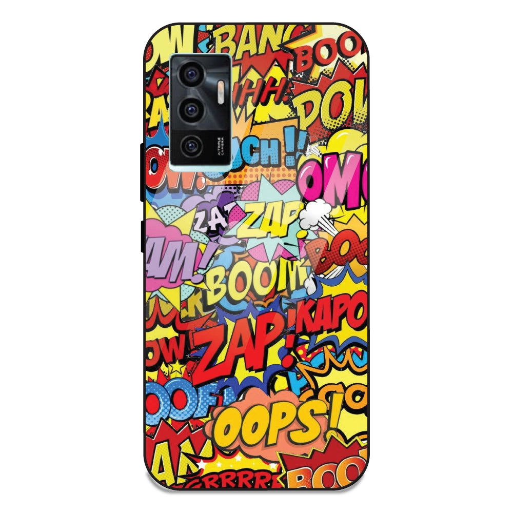 Comic Pop Art - Glass Case For  Vivo V23E 5G
