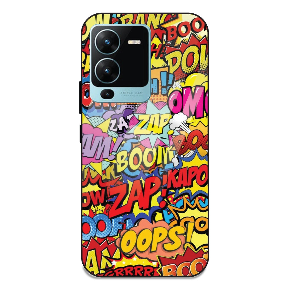 Comic Pop Art - Glass Case For Vivo V25 Pro