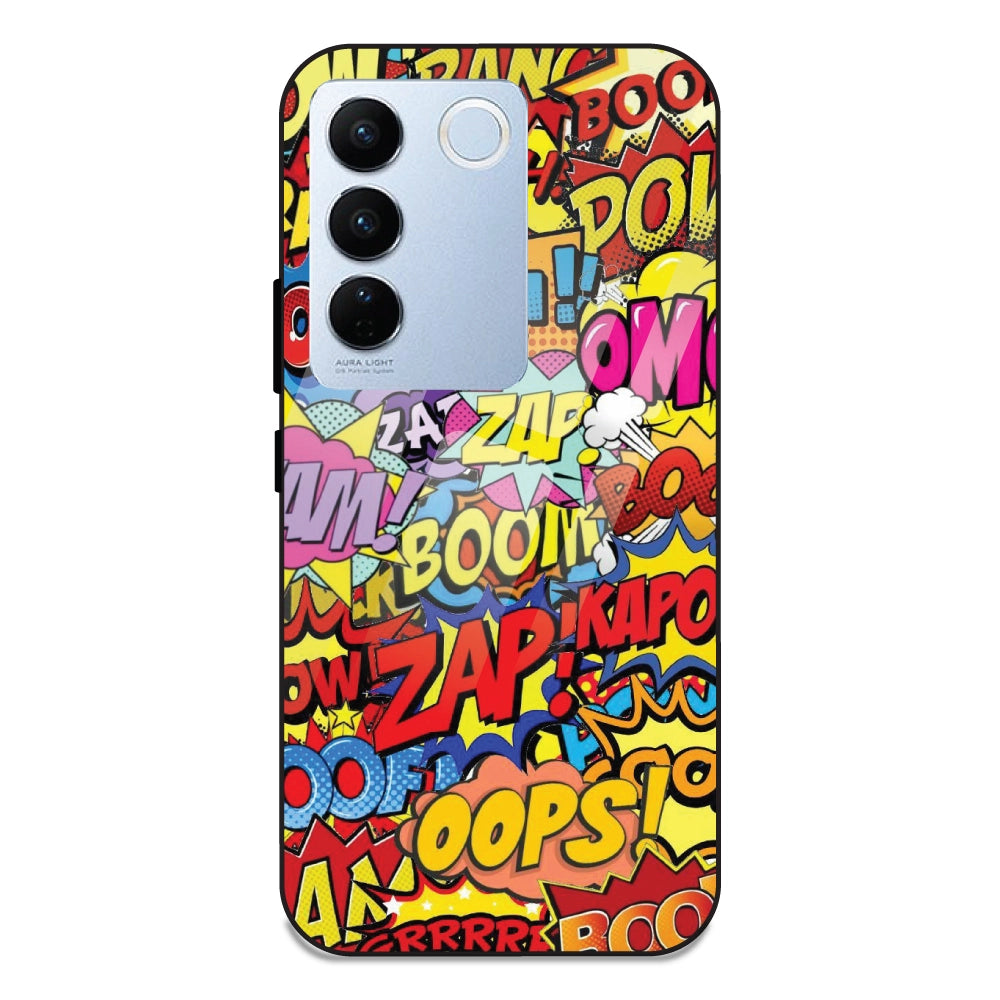 Comic Pop Art - Glass Case For Vivo V27