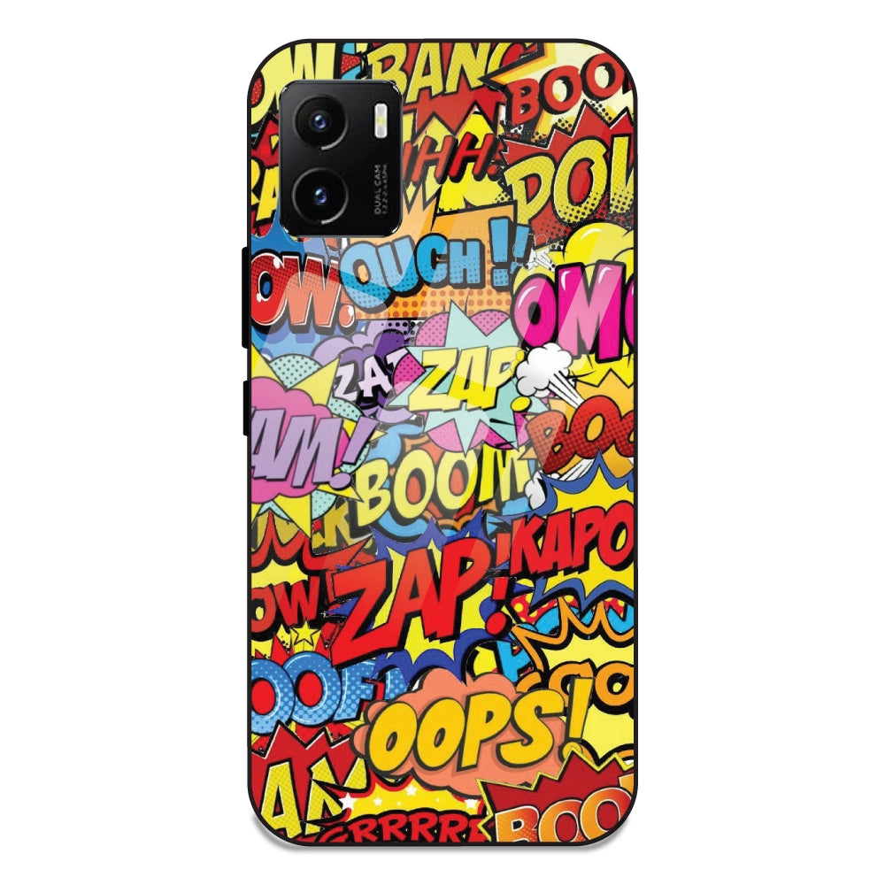 Comic Pop Art - Glass Case For Vivo Y15S