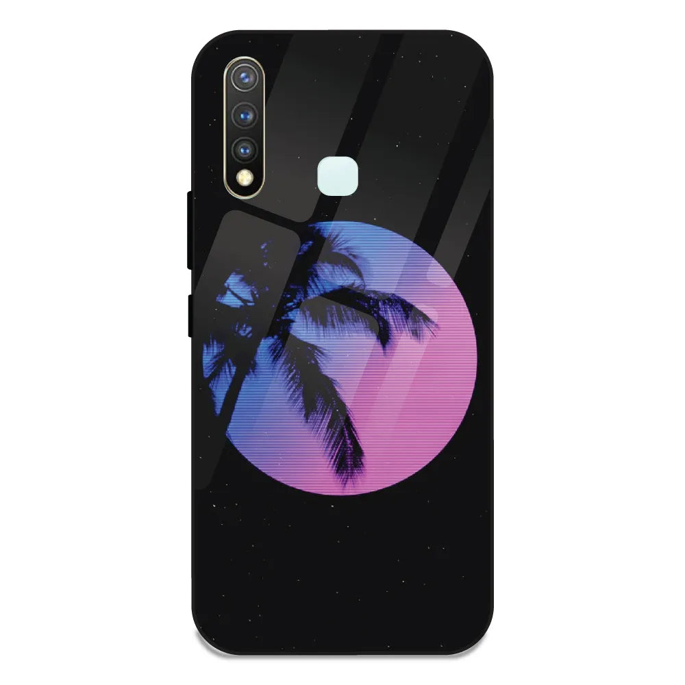 Night Terror Synthwave - Glass Case For Vivo Y19